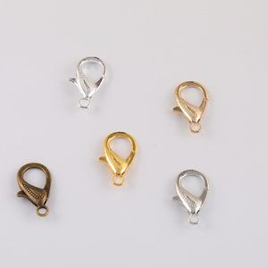 Cierre de langosta de aleación para joyería DIY, 30 mm, chapado en plata, oro, bronce antiguo, para hacer pulseras, accesorios de forma irregular - Product Image 5