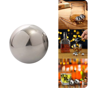 Bolas de Hielo Reutilizables de Acero Inoxidable para Whisky, Vino, Cerveza, Cubitos de Hielo para Bebidas, Enfriamiento Rápido, Bolas de Hielo Metálicas - Product Image 4