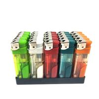 Briquet électronique rechargeable de butane du logo LED blanche faite sur commande de fantaisie pour le tabagisme de cigarette