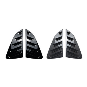 Volkswagen Polo Mk6 2018+ Rear Quarter <b>Window</b> <b>Decal</b> Carbon Fiber Texture Adhesive ABS Car Sticker - Product Image 3