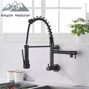 <span class=keywords><strong>Robinet</strong></span> de cuisine professionnel Wayon avec douchette extractible à ressort, finition or de luxe, poignée unique - Product Image 5