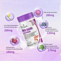 Perseek Liver Cleanse Detox Repair Chardon-Marie (200mg) Pissenlit (100mg) Artichaut (80mg) & 15 Nutriments 60 Comprimés-Usage Adulte