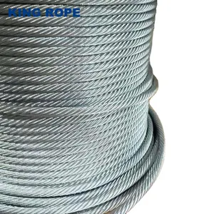 Gost 2688-80 7668-80 chứng nhận Zip dòng cáp/Dây thép mạ kẽm 9.1mm chất lượng cao Dây thép dây