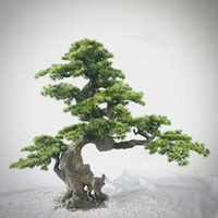 Grüner Willkommens-Kiefernbaum für Garten Außen- und Innendekoration Künstliche Kiefern im Chinesischen Stil