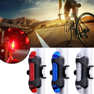 Bicicleta impermeable luz trasera <span class=keywords><strong>LED</strong></span> USB recargable de bicicleta de montaña de luz ciclismo Taillamp seguridad luz de advertencia - Product Image 5