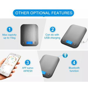 Báscula de Cocina Electrónica Portátil de Acero Inoxidable, 5 kg/1 g, Alta Precisión para Uso Doméstico, para Hornear Pan y Bollos al Vapor - Product Image 3