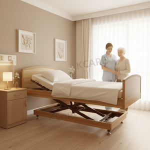 Cama de enfermería de baja altura de gran venta, cama de cuidado a largo plazo ajustable para ancianos, cama para residencia de ancianos - Product Image 3