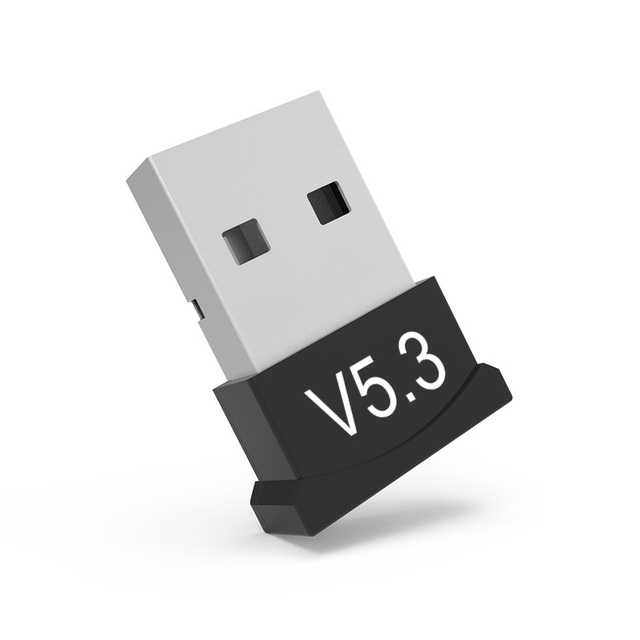 USB 5.3 Adapter Plug and Play Wireless Dongle for PC Laptop Keyboard Mouse Headphone 20m Range