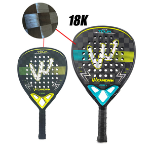Raqueta Playa Fibra de carbono Tenis 18K Grip Anti-Vibradores <span class=keywords><strong>Padel</strong></span> Tenis Raqueta Paddle <span class=keywords><strong>Pala</strong></span> Hombre Mujer Moda Playa Tenis + Bolsa - Product Image 6