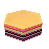 Fourniture d'usine 3D imprimé hexagone insonorisé tissu KTV cinéma décoration murale panneau acoustique pour la maison déco popeline matériel