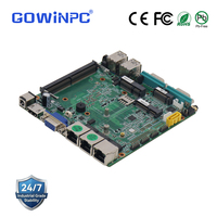 Carte mère industrielle OEM ODM N100 N150 N95 N97, usine de fabrication de PCBA, 3 ports Gigabit LAN, 2 ports COM, compatible Win10 Win11 Linux, couleur personnalisée verte