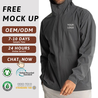 Chaqueta Cortavientos Personalizada para Hombre, con Capucha, para Exteriores, Softshell, Ligera, de Alto Rendimiento, Fabricación al por Mayor, OEM