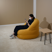 Fauteuil Confortable en Tissu, Fauteuil Poire Inclinable pour Appartement et Villa, Salon, Chambre à Coucher, Design Moderne
