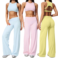 Ensemble de survêtement décontracté extensible pour le jogging et l'entraînement, en tissu brossé, avec effet ventre plat et rehaussement des hanches, pour femme, deux pièces, idéal pour le yoga et le quotidien