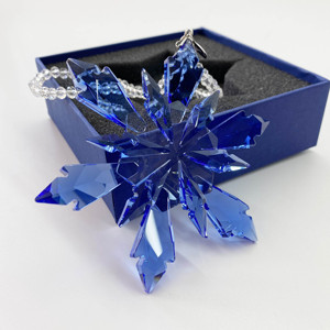 <b>Crystal</b> Ornament Snowflake Christmas <b>Tree</b> Ornament Decor Glass Car Pendant Festival Gift - Product Image 5