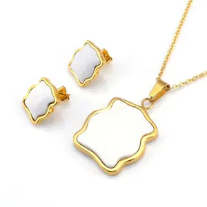 Staidaiwa FREE Shipping Jewelry Sets Gold Plated Opp Bag Tiger White Stainless Steel Animal Jewelry Sets for Women Belts in Gold