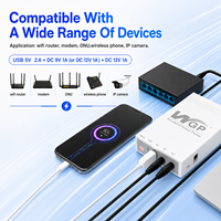 WGP DC Mini UPS 5v 9v 12v Online Portabel Baterai Lithium Cadangan Mini UPS untuk Router WiFi Modem CCTV