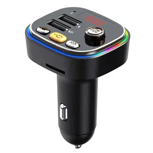 Power Off Memory 3.1A Fast Charging Car Charger Handsfree Car Kit Dual USB Car Mp3 Player FM Transmitter