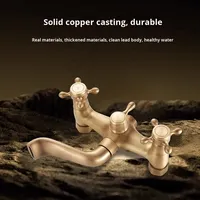 Ensemble de robinetterie de douche en laiton massif de style rétro français, avec pomme de douche grande pression, pour salle de bain à usage domestique, style mi-siècle