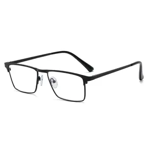 עסקים אנטי כחול אור קרינת משקפיים גברים מתכת מחשב נייד טלפון משחקי Eyewear עסקי סגנון כיכר מחזה אופטיקה
