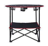 Table de plage pliante extérieure Portable Table de pique-nique Table de Camping pliable en toile légère