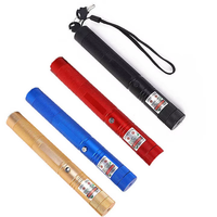 303 플라스틱 레이저 LED 손전등 별이 빛나는 하늘 빨간색-녹색 라이트 펜 USB 충전식 장거리 고출력 포인터 토치