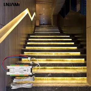 Lnjami Mutil Funtion 32 Stappen Controller Bewegingssensor Led Traplicht Met Infrarood Inductie Controle Trapverlichting