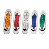 Nouvelles feux de position latéraux LED 12V 24V DH-035 à 16 segments avec bord électroplaqué pour camions et remorques