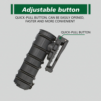 Holster tactique en polymère à rotation 360° réglable à dégagement rapide sans sangle pour agents de sécurité et accessoires de chasse