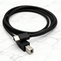 Kabel USB C ke Tipe B 2.0 untuk Laptop Printer Tipe C Kabel Pemindai Printer untuk Ponsel Tablet 0.5M 1M