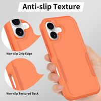 Étui de téléphone portable HMJ TPU PC double couche antichoc avec coussin d'air et design anti-chute pour iPhone 17 16 15 Air Plus Pro Max