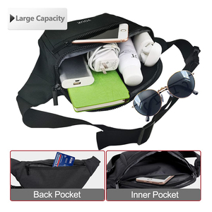 Crossbody Fanny gói túi thường Sling ngực gói trọng lượng nhẹ eo Pouch Vai vành đai túi cho du lịch thể thao ngoài trời biểu tượng tùy chỉnh - Product Image 2