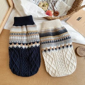 Suéter para Perro de Estilo Étnico Retro, Ropa de Invierno Tejida para Mascotas, Transpirable y Cálida, para Perros Pequeños, Venta al por Mayor Global - Product Image 1