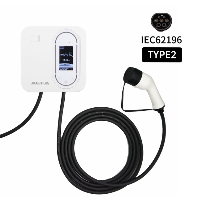 IP65 AC EV Charger 11kw Home Charging Station APP WIFI RFID Type 2 Type GB AEFA Ev Charger with Type B protection 16A 3 Phase