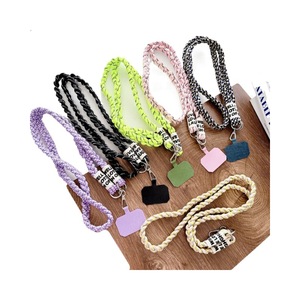 Tracolla a tracolla a corda lunga intrecciata per cordino telefonico donne ragazze - Product Image 3