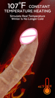 S-HANDE Stoßender Flüssigsilikon-Heizdildo Realistischer Großer Silikon-Dildo für Frauen Vibrator für Frauen und Männer 12 Zoll