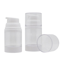 Bouteille à vide grande capacité en stock, transparente, avec pompe, pour lotion, crème pour le visage, nettoyant facial, pour cosmétiques, bouteille de lotion corporelle