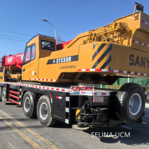 Potente y versátil SANY STC 550T, grúa de camión usada adaptada a múltiples terrenos, grúa de construcción, motor de grúa de camión - Product Image 1