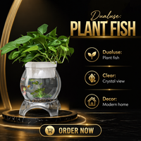 Vase en plastique PET transparent incassable KAJI modèle 8821, aquarium écologique créatif pour plantes hydroponiques, support de bureau