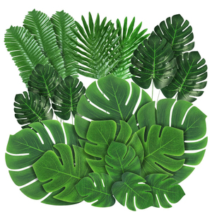YOPIN-1149 Grandes Feuilles de Palmier Tropical Artificielles « Real Touch » à Dos de Tortue pour <span class=keywords><strong>Décoration</strong></span> Hawaïenne - Product Image 1