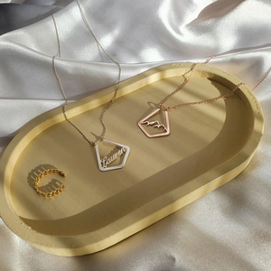 Colar Suporte QIUHAN para Anel de Aço Inoxidável, Pingente Guardião de Anéis, Evita Perda de Joias, Presente Personalizado com Nome, Colar com Anel de Amarrar - Product Image 5