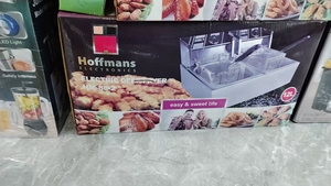 <span class=keywords><strong>Friteuse</strong></span> électrique double cuve Hoffmans HM-88-2 12L, double panier, pour frites et poulet, usage commercial, appareil de cuisine - Product Image 5