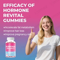 Amaz OEM Nutrition Équilibre Hormonal pour Femmes Gummies PMS Saveur Canneberge