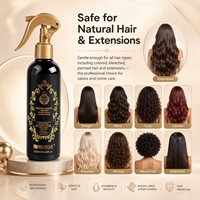 Spray réparateur à la kératine, protection thermique pour sèche-cheveux, fer à boucler et rouleaux chauffants, brume lissante pour tous types de cheveux, logo personnalisé