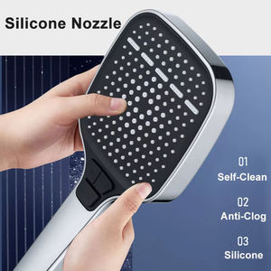 Juego de <span class=keywords><strong>Ducha</strong></span> de Mano de Alta Presión, ABS Cromado, con Soporte de Pared, para Hotel, Hogar y Baño - Product Image 5