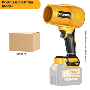 Souffleur à feuilles mini sans fil de qualité industrielle, 2 batteries, construction en plastique, portable pour l'entretien des jardins, moteur puissant à haute vitesse - Product Image 6