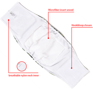 Pañales lavables personalizados para perros, bragas sanitarias absorbentes a prueba de fugas, pantalones para orinar, venta al por mayor, pañales reutilizables para perros machos, venta al por mayor - Product Image 3