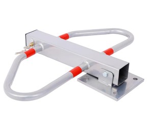 Sistema de estacionamiento manual para coches, poste gris, bloqueo de estacionamiento metálico para garaje y aparcamiento con llave - Product Image 3