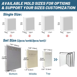 Libro Decorativo de Lujo para Decoración de Mesa de Centro, Impresión de Libros Ficticios, Tapa Dura, con Diseño Personalizado, 2025 - Product Image 3