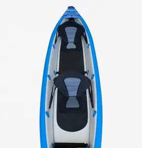 Dropstitch-Kayak para 2 personas, barco de pesca sentado para Río, balsa de deriva, 15 pies de longitud, fabricante de China, plástico barato